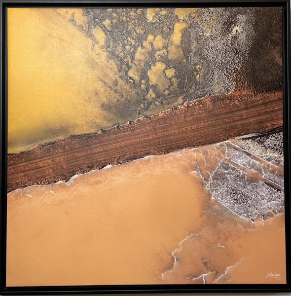 Golden/Brown Salt Pan Aerial