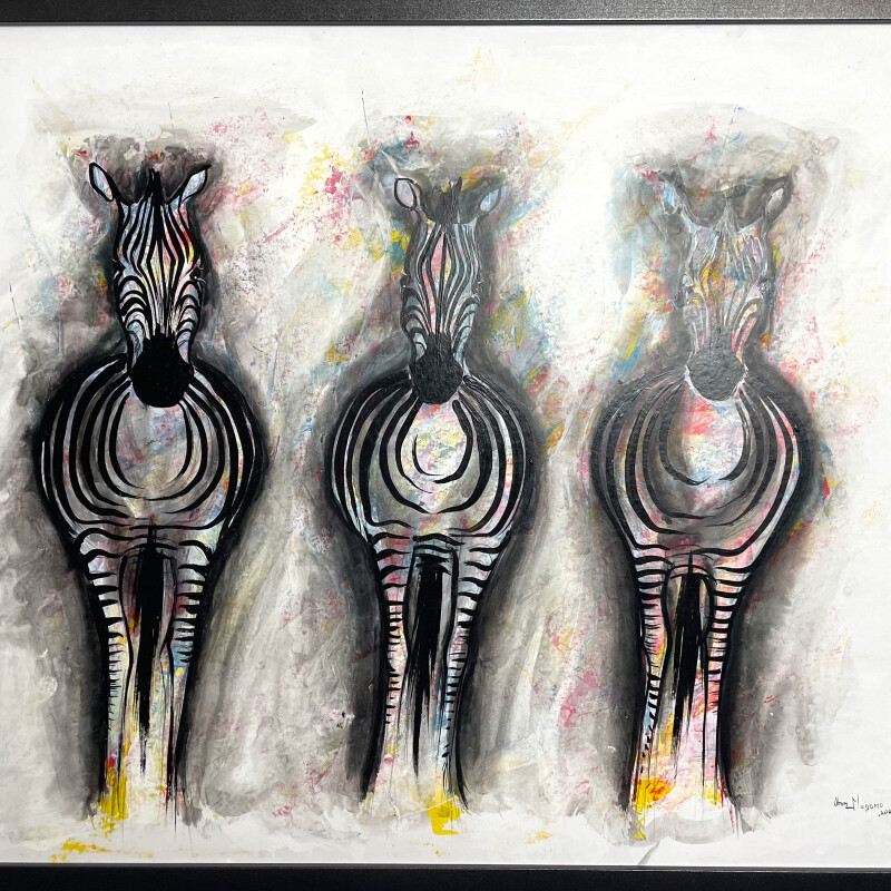 Drei Zebras