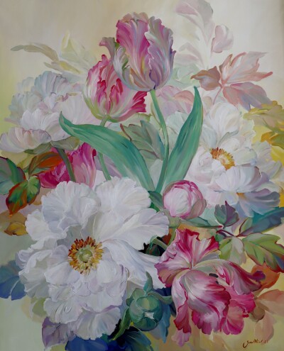 peonies and tulips
