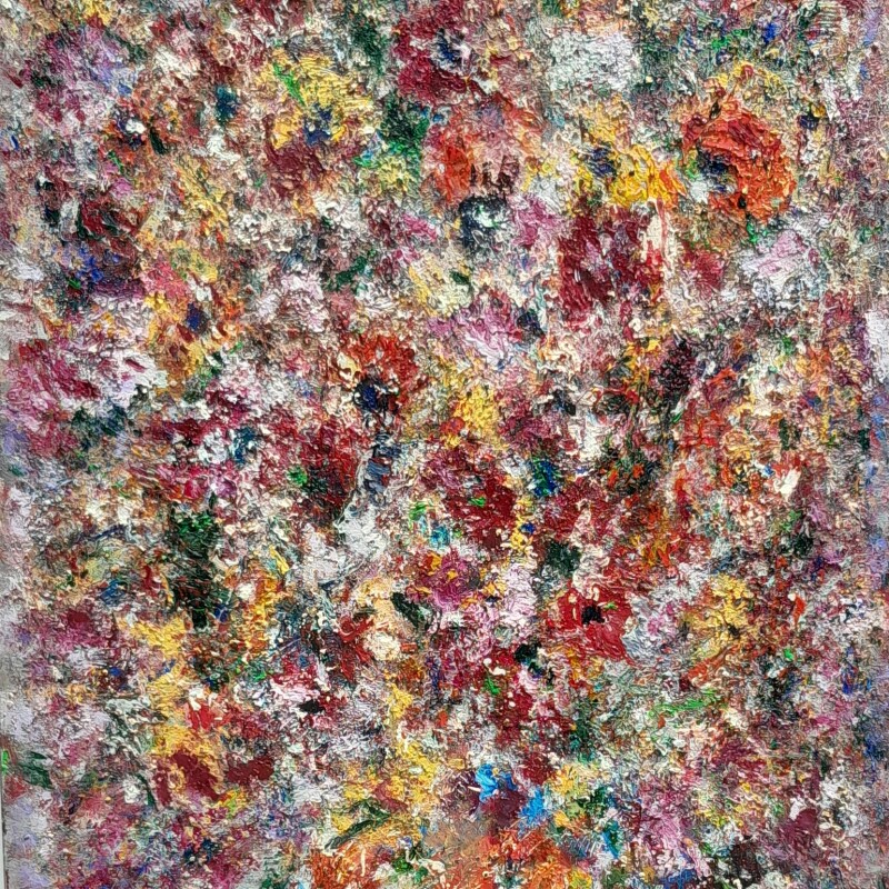 Blumen abstrakt 80x60 cm 2022